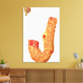 腎小体およびろ過膜 キャンバスプリント (インサイチュ (リビング))