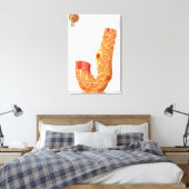 腎小体およびろ過膜 キャンバスプリント (インサイチュ (寝室))