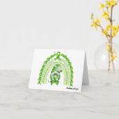 腎疾患パーソナライズされた認識度励まし麺 カード (黄色い花)