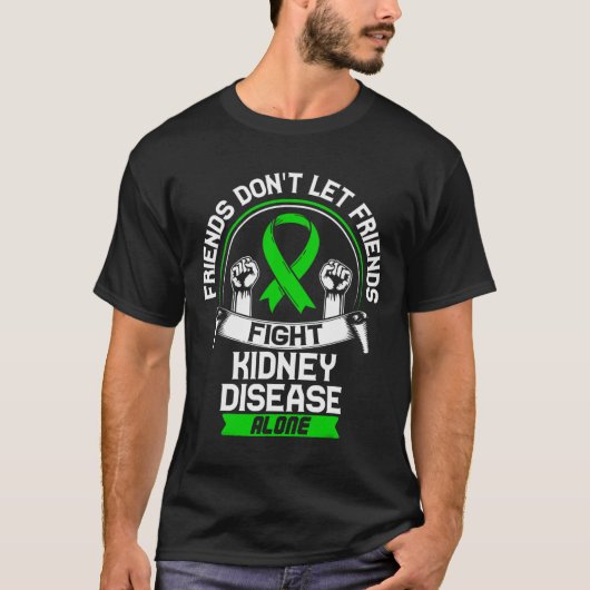 腎疾患患者へのギフト – Ckd認識度R Tシャツ (正面)
