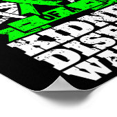 腎疾患戦士Ckd認識度ファースのパパ ポスター (角)