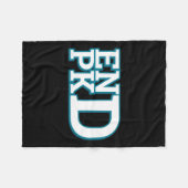 腎疾患認識度終了Pkd戦い1 フリースブランケット (正面(横))