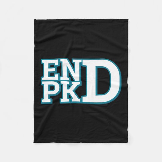 腎疾患認識度終了Pkd戦い1 フリースブランケット (正面)