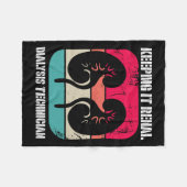 腎疾患透析技術保者のItレナ フリースブランケット (正面(横))