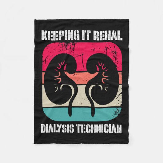 腎疾患透析技術保者のItレナ フリースブランケット (正面)