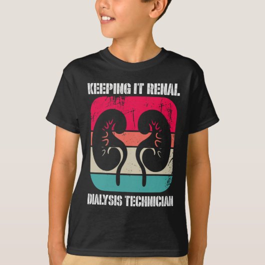 腎疾患透析技術保者のItレナ Tシャツ (正面)
