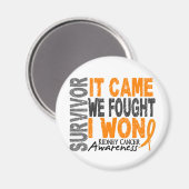 腎癌の生存私来は勝ったと戦った マグネット (正面/裏面)