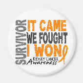 腎癌の生存私来は勝ったと戦った マグネット (正面)