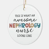 腎科おもしろいナース高素晴らし化 セラミックオーナメント (左)