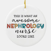腎科おもしろいナース高素晴らし化 セラミックオーナメント (裏面)