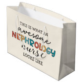 腎科おもしろいナース高素晴らし化 ラージペーパーバッグ (裏面アングル)