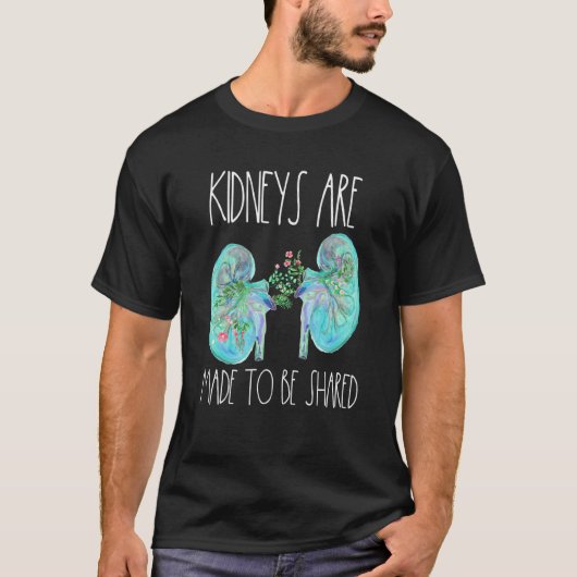 腎移植ドナー腎臓内科看護師透析 Tシャツ (正面)