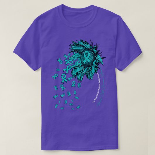 腎細胞シノーマ認識度認識度ヒマワリno tシャツ (デザイン正面)