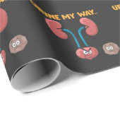 腎結石を克服した手術おもしろい回復ユーモア ラッピングペーパー (ロールコーナー)