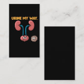 腎結石を克服した手術おもしろい回復ユーモア 名刺 (正面/裏面)