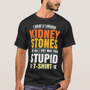 腎臓おもしろい結石手術を克服した人々の回復 Tシャツ