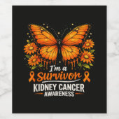 腎臓がんサバイバー アウェアネス ワインラベル (シングルラベル)