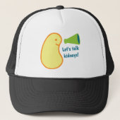 腎臓のトラック運転手の帽子を話そう キャップ (正面)