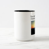 腎臓のドナー、あなたは私を怖がらせることはできない、白 ツートーンマグカップ (中央)