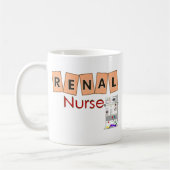 腎臓のナースのFreseniusの機械設計 コーヒーマグカップ (左)