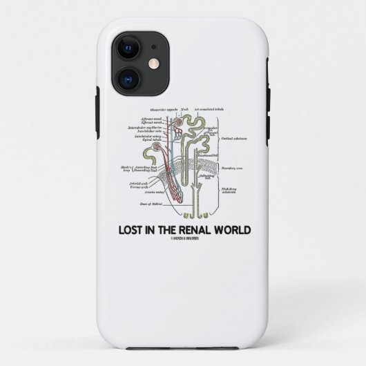 腎臓の世界(腎臓Nephron)で失った Case-Mate iPhoneケース (裏面)