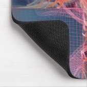 腎臓の内部のWireframe マウスパッド (コーナー)