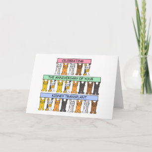 腎臓の移植記念日のお祝い カード