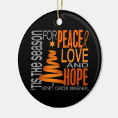 腎臓の蟹座のクリスマス1のオーナメント セラミックオーナメント (左)