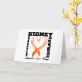 腎臓の蟹座の認識度によってブラシをかけられるハートのリボンv1 カード (黄色い花)