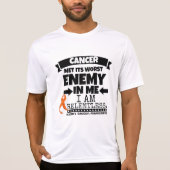 腎臓の蟹座は私の最も悪い敵に会いました(オレンジ) Tシャツ (正面)