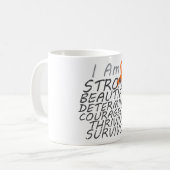 腎臓の蟹座私は強い生存者です コーヒーマグカップ (正面左)