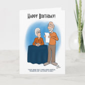 腎臓カード折り畳み誕生日カード カード (正面)