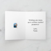 腎臓カード折り畳み誕生日カード カード (内部)