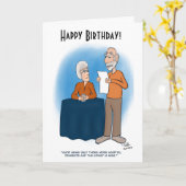 腎臓カード折り畳み誕生日カード カード (黄色い花)