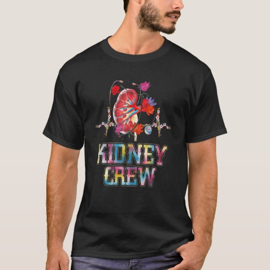 腎臓クルーテック腎症ナースまたは透析技術 Tシャツ (正面)