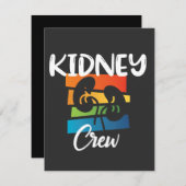 腎臓クルー透析ナース腎臓病腎治療部 サンキューカード (正面/裏面)