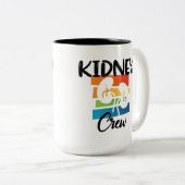 腎臓クルー透析ナース腎臓病腎治療部 ツートーンマグカップ (正面右)