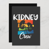 腎臓クルー透析ナース腎臓病腎治療部 ノートカード (正面/裏面)