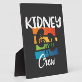 腎臓クルー透析ナース腎臓腎臓分隊 フォトプラーク (側面)