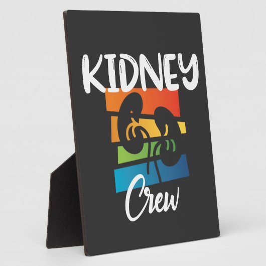 腎臓クルー透析ナース腎臓腎臓分隊 フォトプラーク (側面)