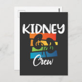腎臓クルー透析ナース腎臓腎臓分隊 ポストカード (正面/裏面)