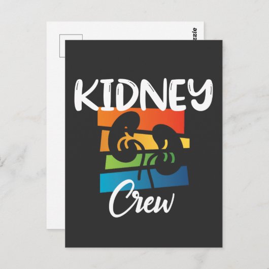 腎臓クルー透析ナース腎臓腎臓分隊 ポストカード (正面/裏面)