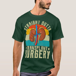 腎臓ストレートアウトタ移植手術ギフト Tシャツ