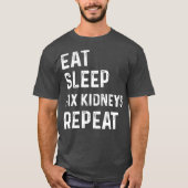 腎臓ドクターギフト透析技術腎臓学 Tシャツ (正面)