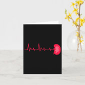 腎臓供与体 – Ekg心拍腎疾患患者 カード (黄色い花)