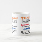 腎臓医おもしろい検索ギフトマグ コーヒーマグカップ (中央)