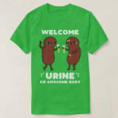 腎臓器移植おもしろいレシピエント腎不全 Tシャツ (デザイン正面)