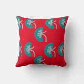 腎臓学アート腎デザイン クッション (裏面)