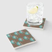 腎臓学アート腎デザイン ストーンコースター (横)