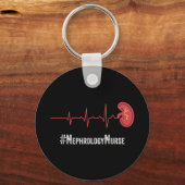 腎臓学ナース心拍透析看護RN Thi キーホルダー (正面)